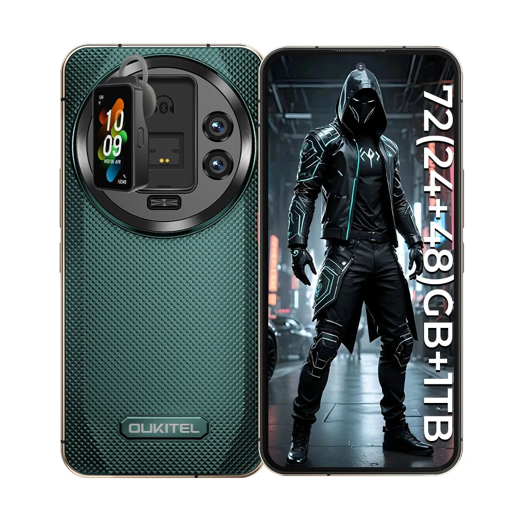 Oukitel WP200 Pro 5G Rugged Smart Phone w Detachable Earphone / Watch