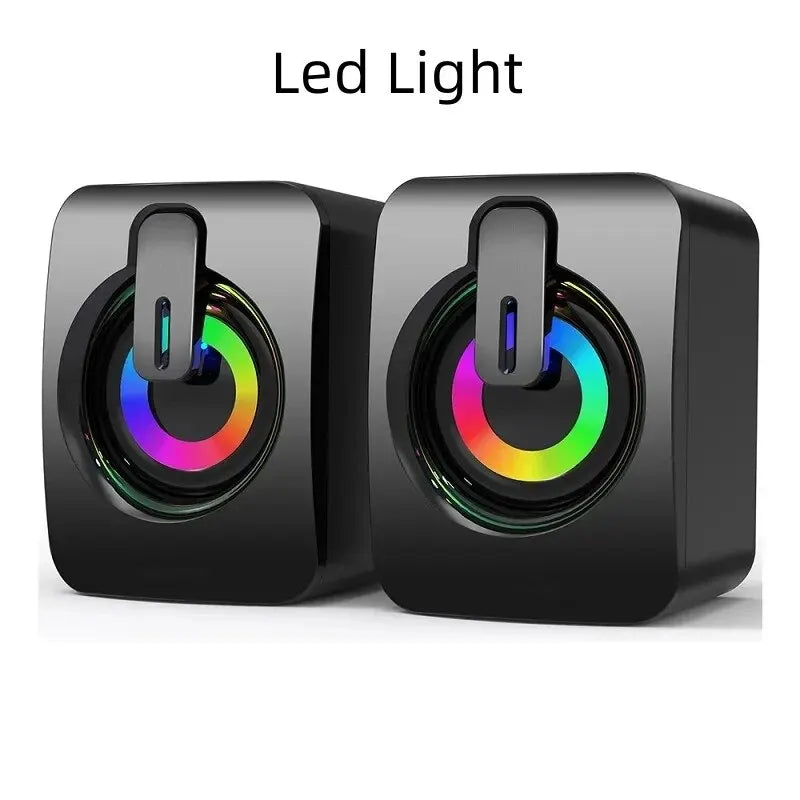 Computer Speaker Stereo Sound With Microphone 3.5mm AUX Home Office PC Speaker for Macbook Desktop Notebook Computer Loudspeaker
