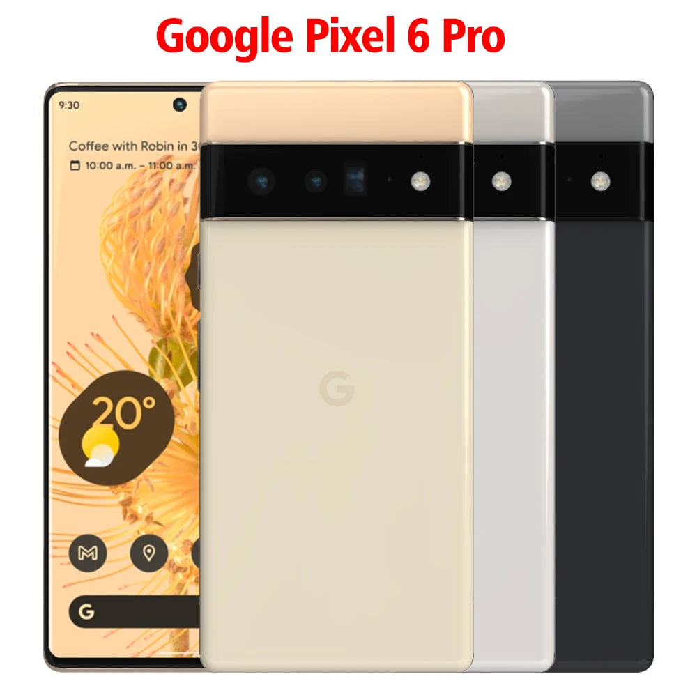 New Unlocked Google Pixel 6 Pro 5G 6.7" 12GB RAM 128GB 256GB ROM Tensor Octa Core