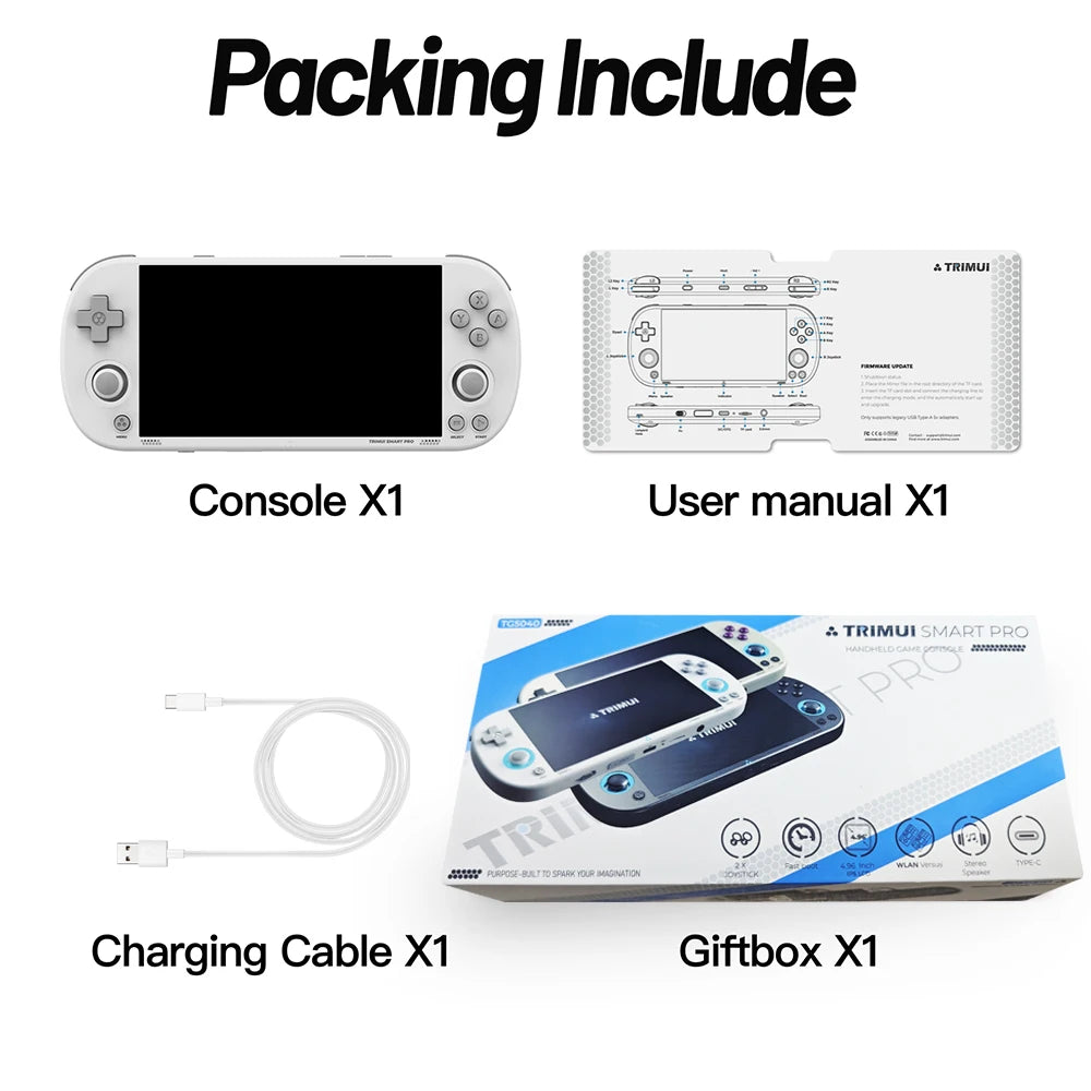 Trimui Smart Pro Handheld Game Console 4.96" IPS Screen