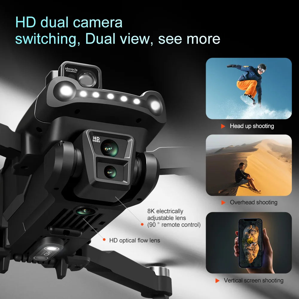 V198GPS Mini Quadcopter Drone Profesional 8K HD Camera
