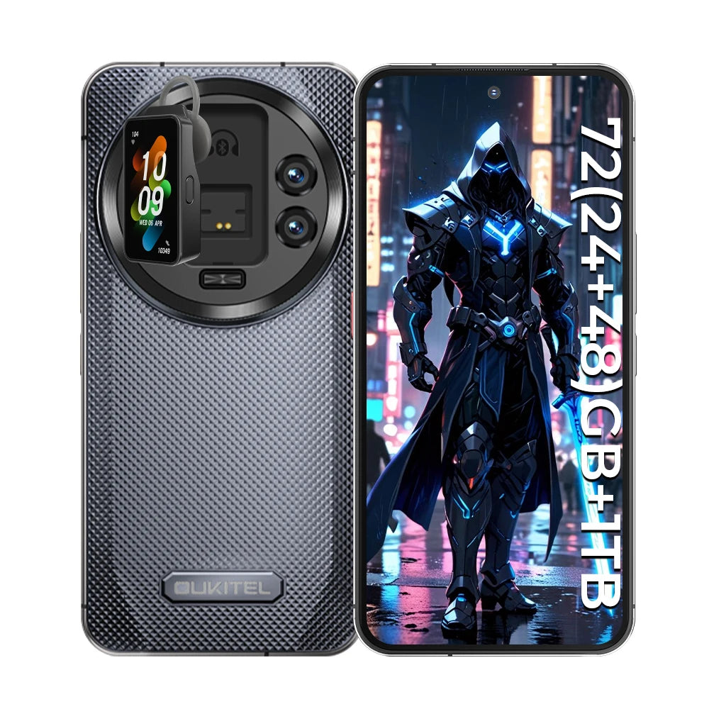 Oukitel WP200 Pro 5G Rugged Smart Phone w Detachable Earphone / Watch