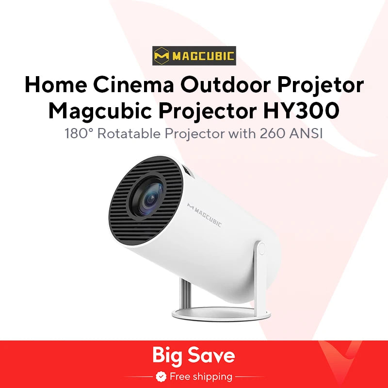 Magcubic HY300 Pro 4K Bluetooth Android 11 Multimedia Projector