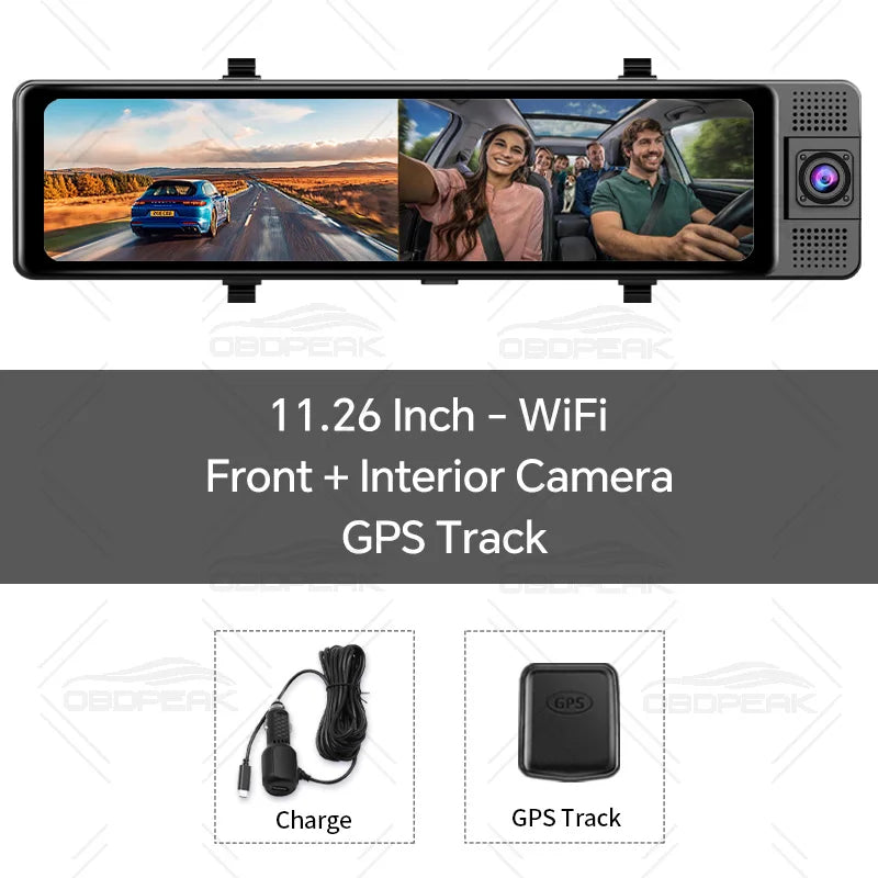 H330 Dash Cam HD 1080P Front + Interior + Rear Camera