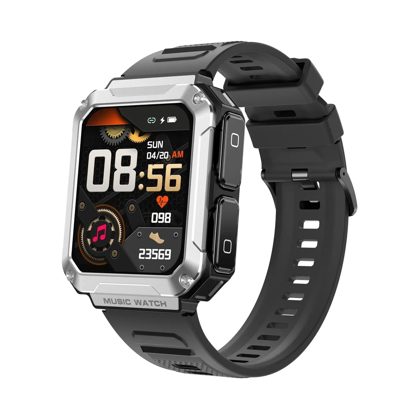 Mens Bluetooth Waterpoof Sports Smart Watch With 1.96" HD Screen