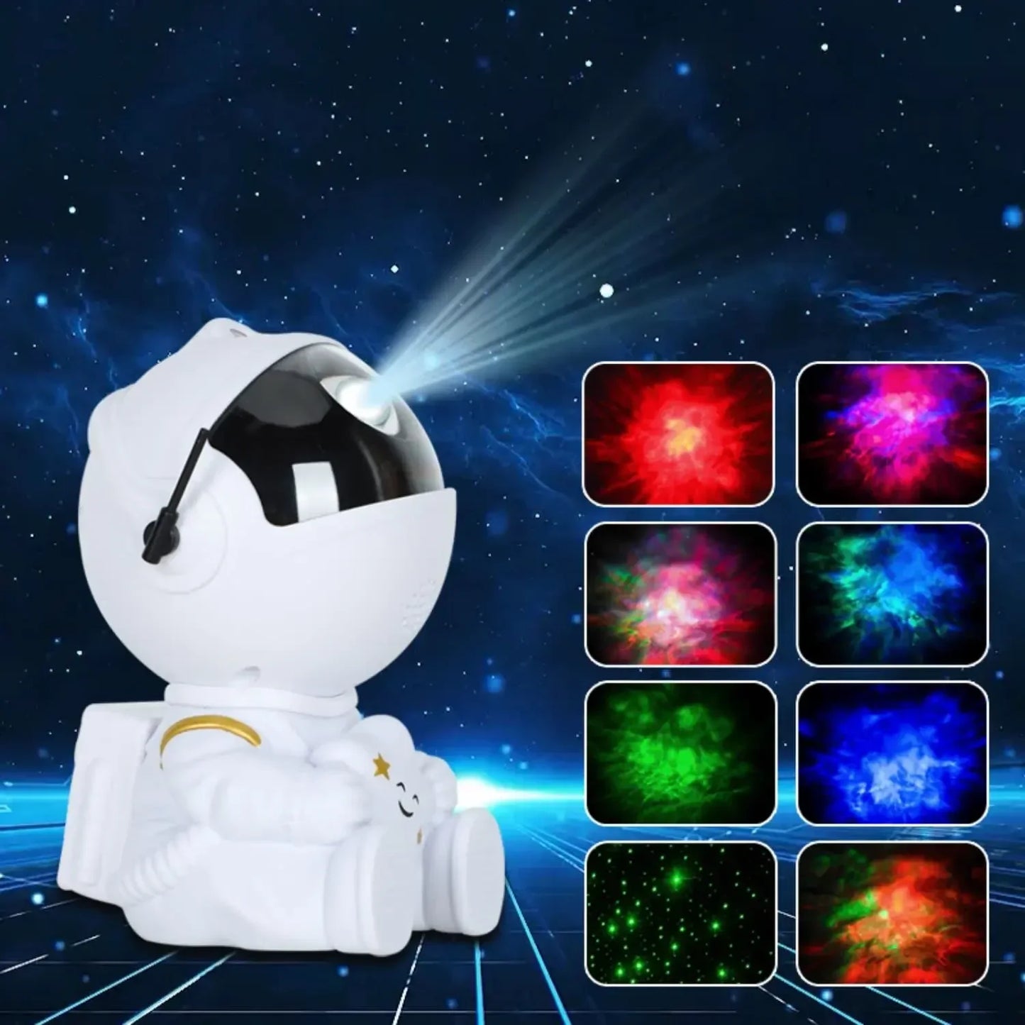 Astronaut 2-Way LED Starry Nebula | Galaxy Bedroom Projector Lamp