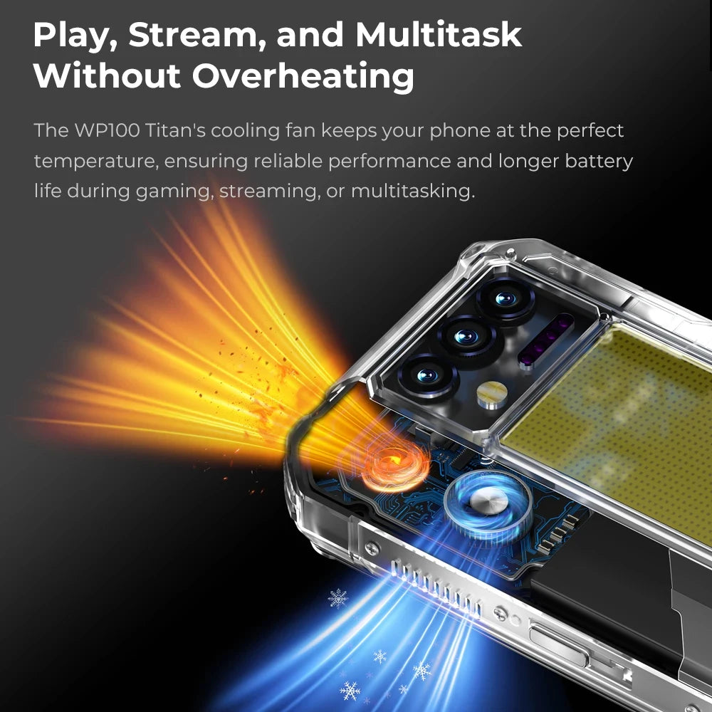 Oukitel WP100 TITAN 5G Rugged Smartphone w Built-in Projector