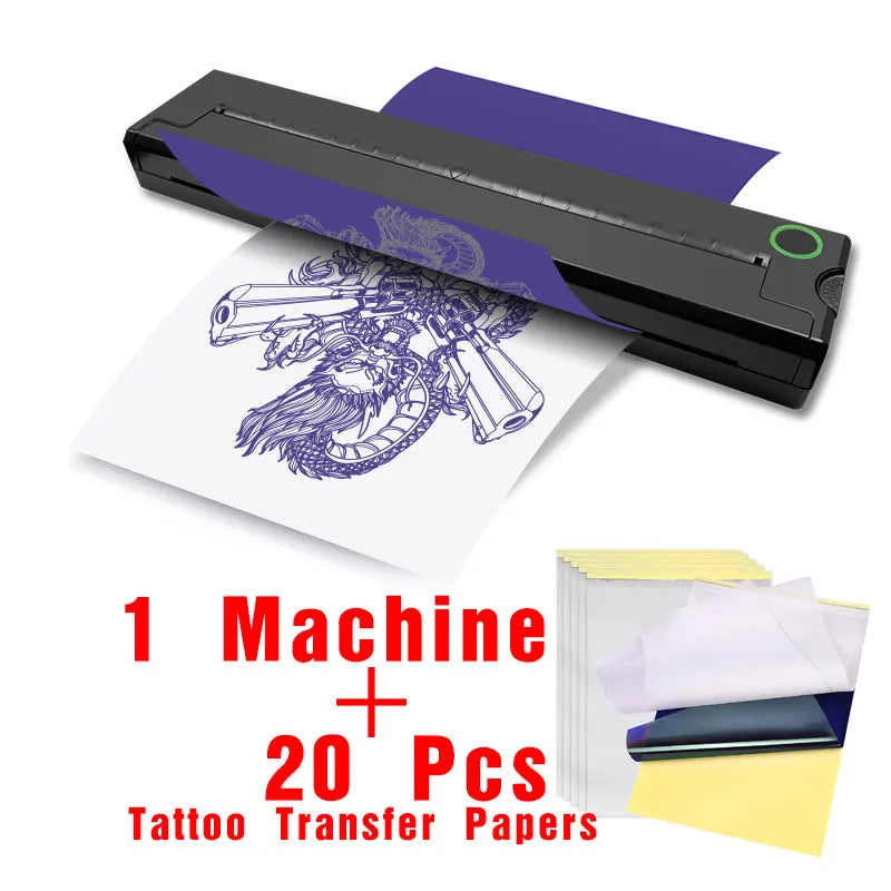 A4 PDF Bluetooth Wireless Tattoo Stencil Thermal Transfer Printer