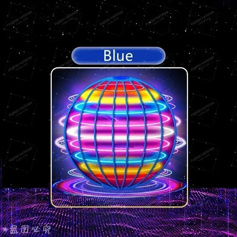 Flying Ball Toy Hand Control Flying Ball Magic Ball LED Light Boomerang Rotator 360° Mini Drone Flying Toy for Kids Family Gifts