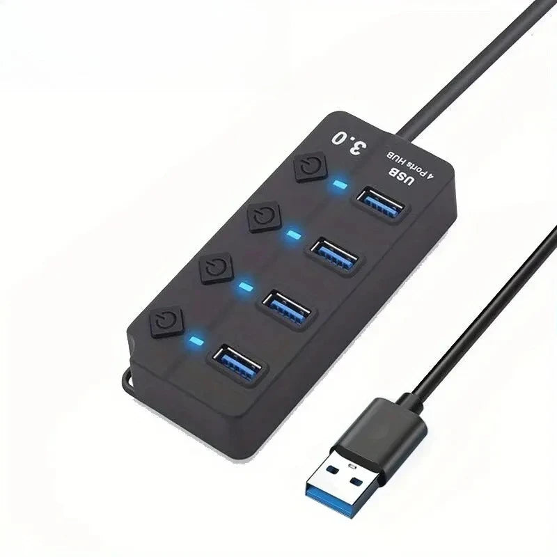 4/7 Port USB 3.0 Port Extender with LED Indicator