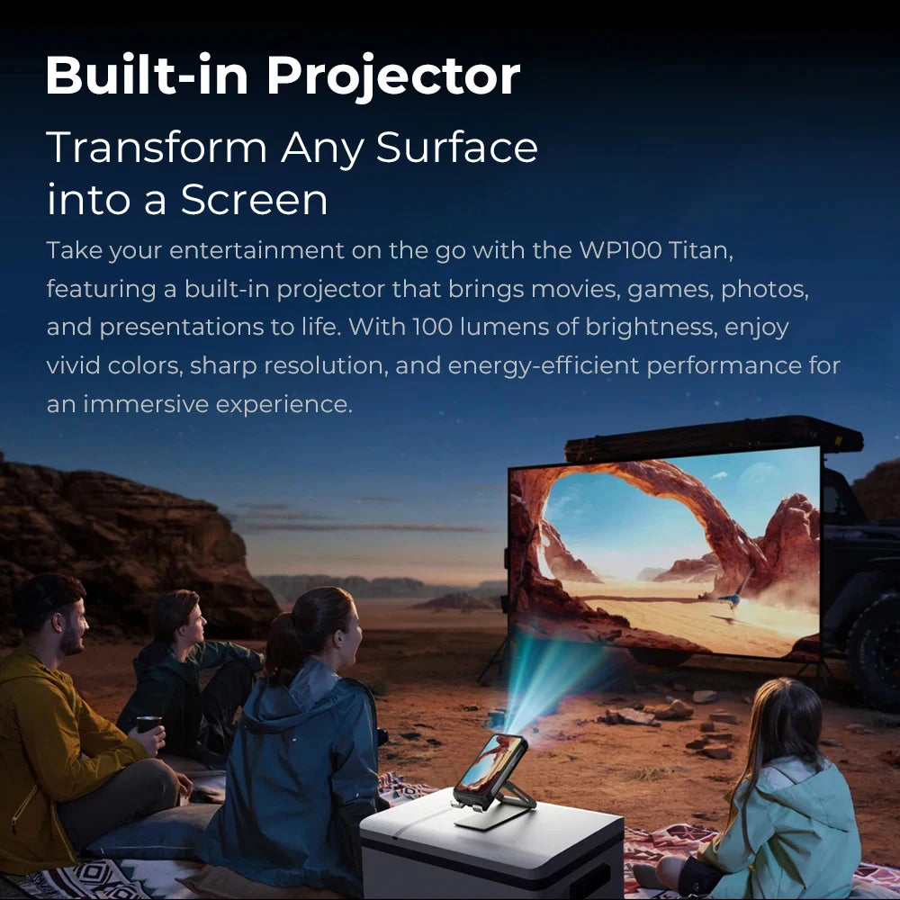 Oukitel WP100 TITAN 5G Rugged Smartphone w Built-in Projector