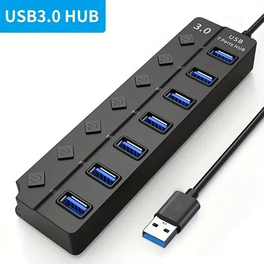 4/7 Port USB 3.0 Port Extender with LED Indicator
