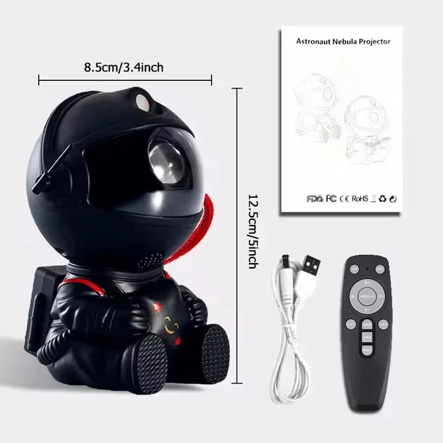 Astronaut 2-Way LED Starry Nebula | Galaxy Bedroom Projector Lamp