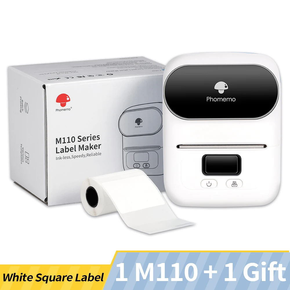 Phomemo Bluetooth M110 Mini Label / Barcode Printer | 20 - 50 MM