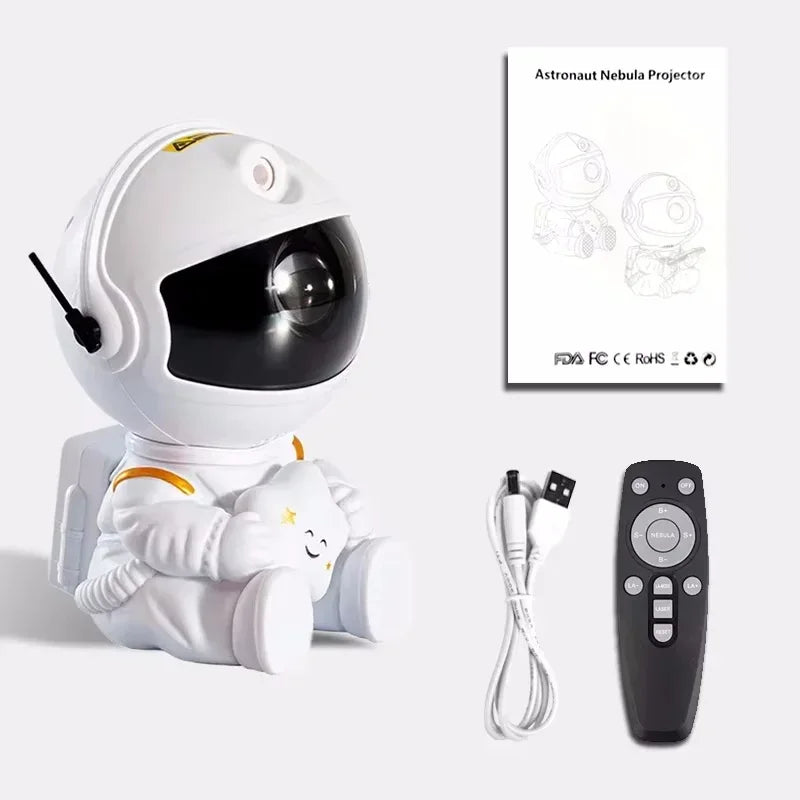 Astronaut 2-Way LED Starry Nebula | Galaxy Bedroom Projector Lamp