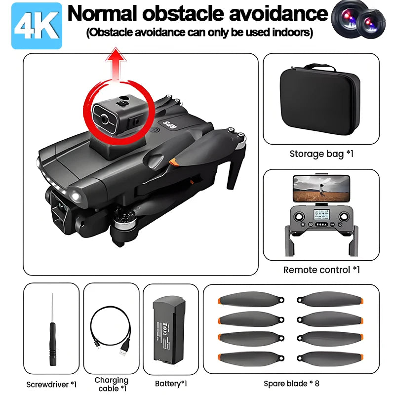 V198GPS Mini Quadcopter Drone Profesional 8K HD Camera