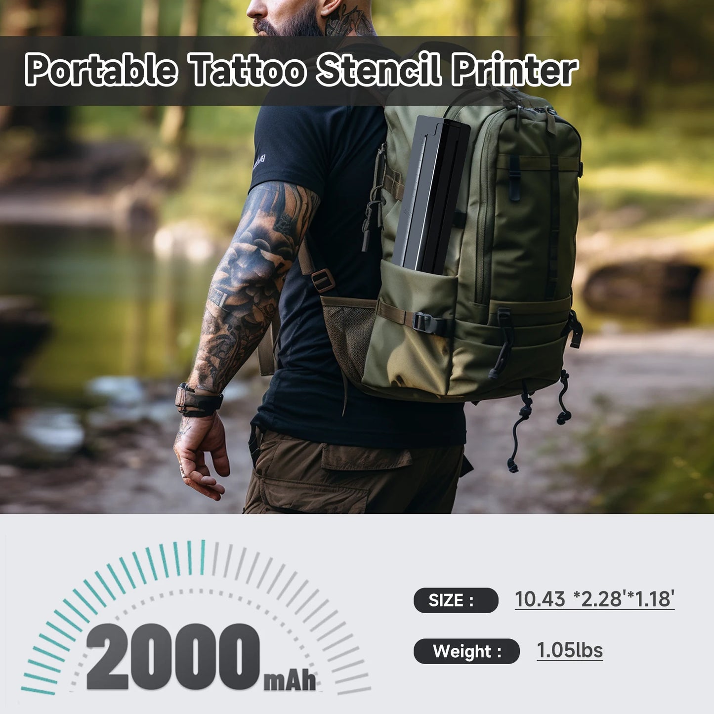 A4 PDF Bluetooth Wireless Tattoo Stencil Thermal Transfer Printer