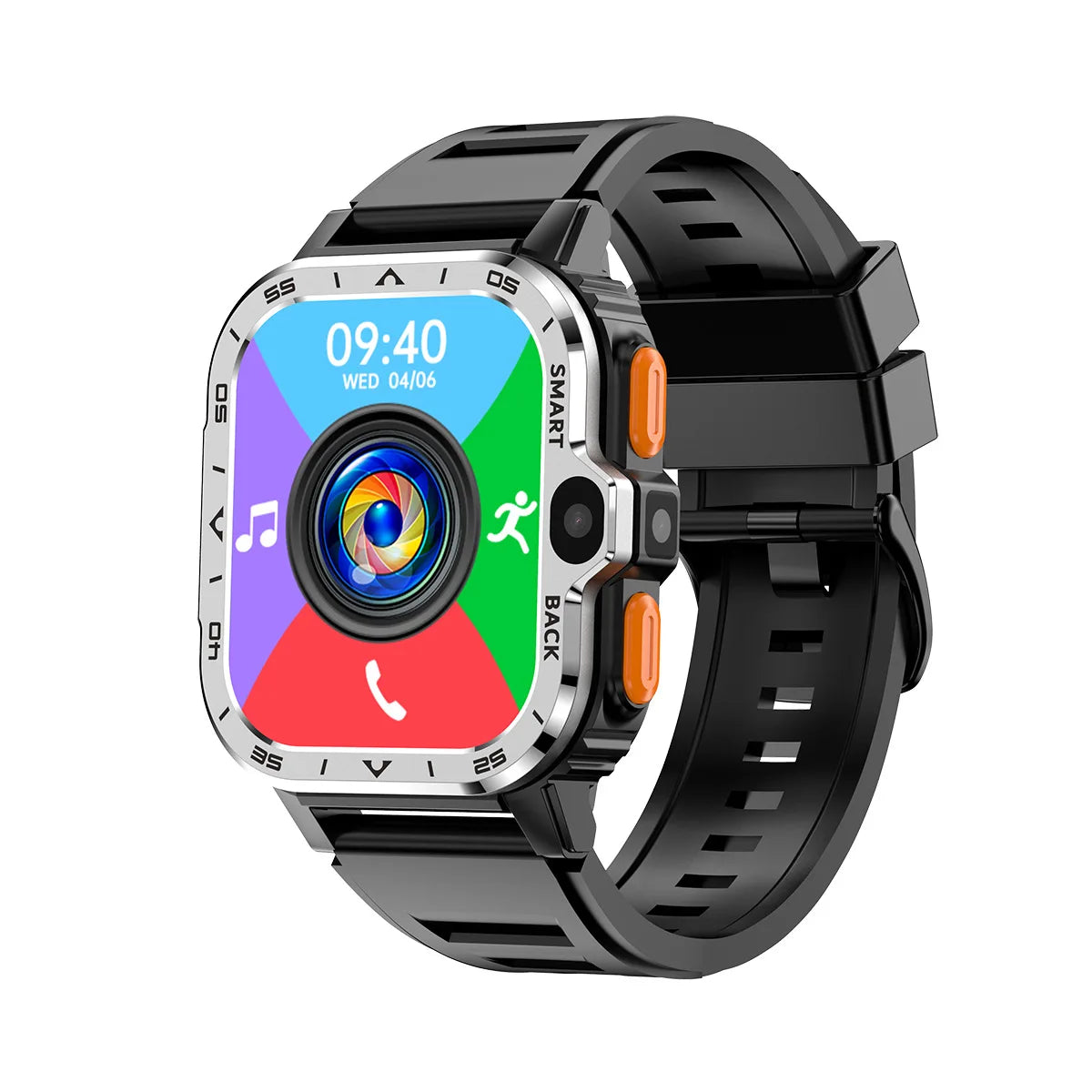 Valdus PGD Men's Android GPS Smart Watch HD Dual Camera