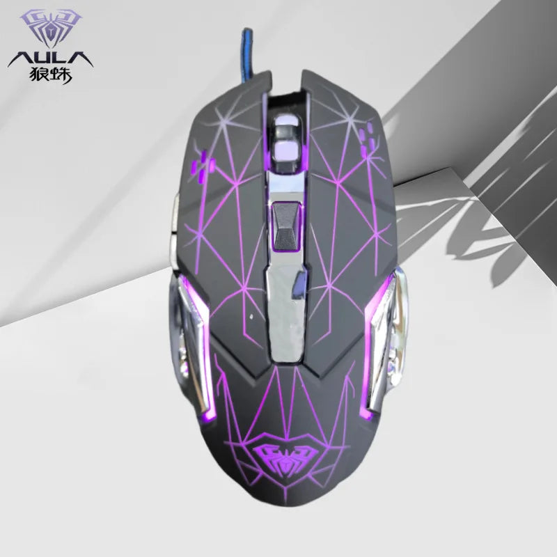 AULA S20 USB Wired 6-Key Programmable Gaming Mouse