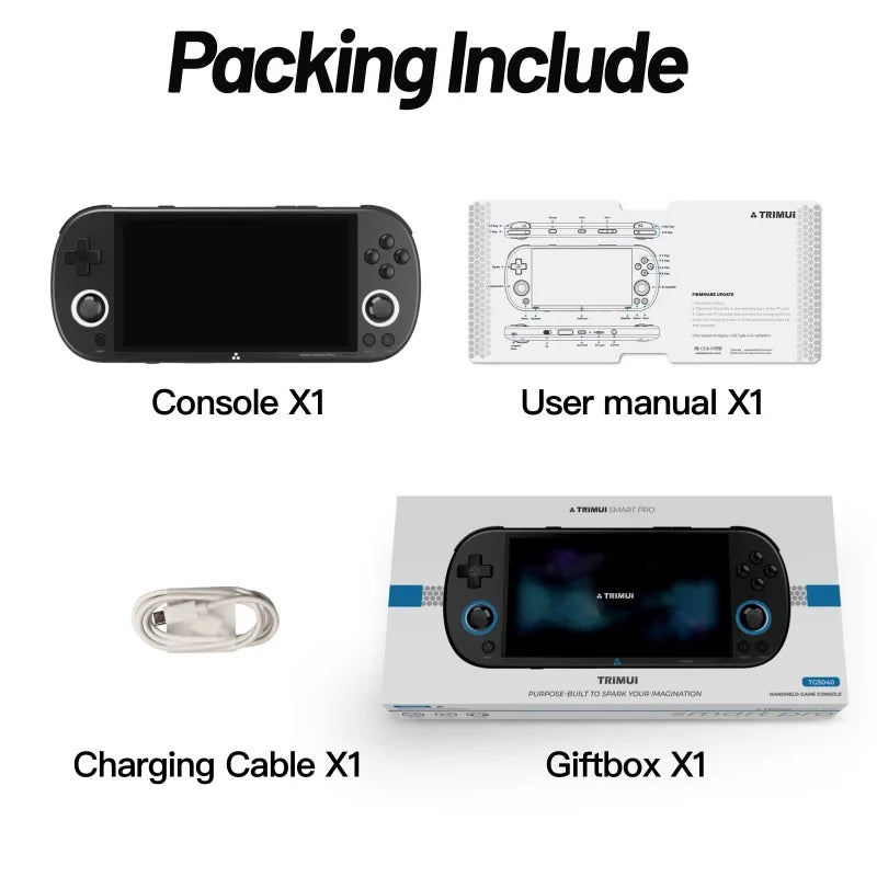 Trimui Smart Pro Handheld Game Console 4.96" IPS Screen