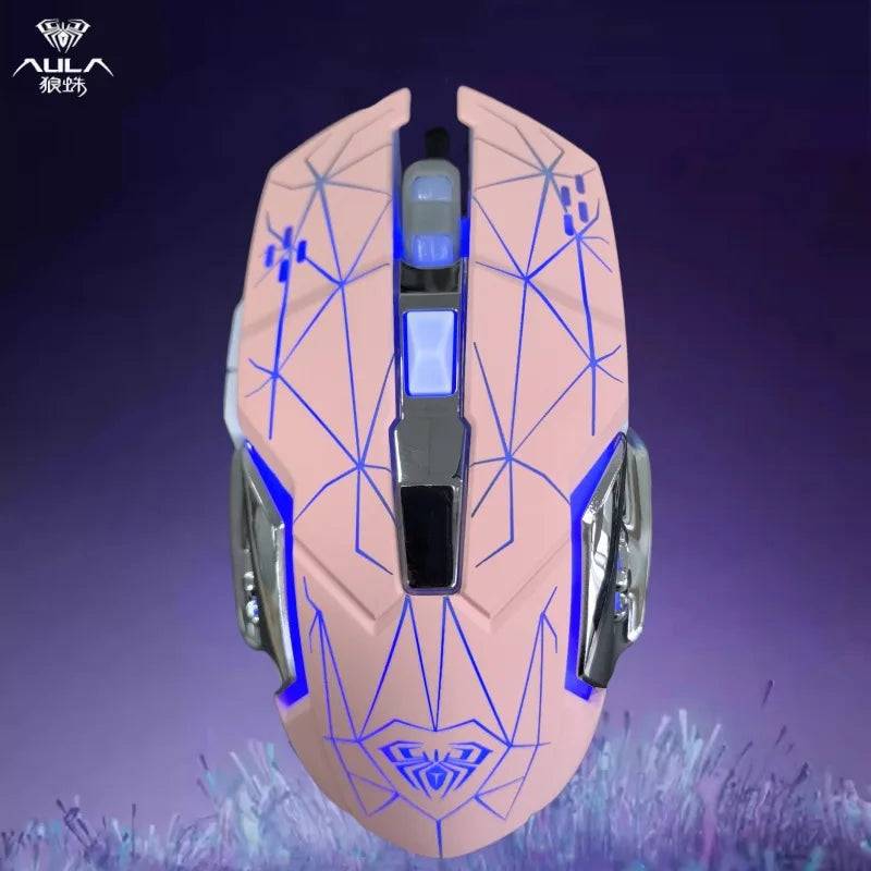 AULA S20 USB Wired 6-Key Programmable Gaming Mouse