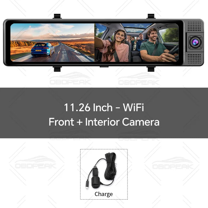 H330 Dash Cam HD 1080P Front + Interior + Rear Camera
