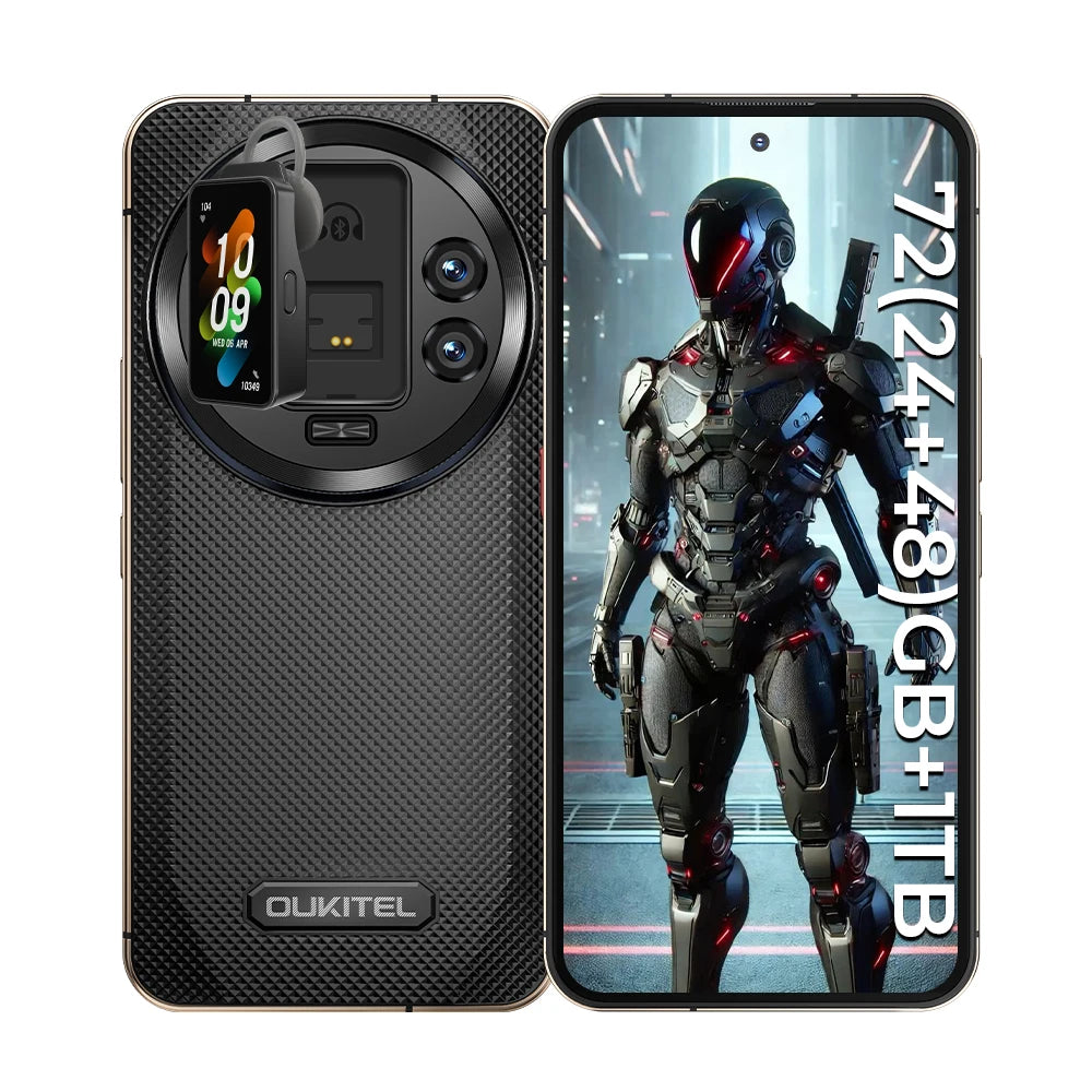 Oukitel WP200 Pro 5G Rugged Smart Phone w Detachable Earphone / Watch