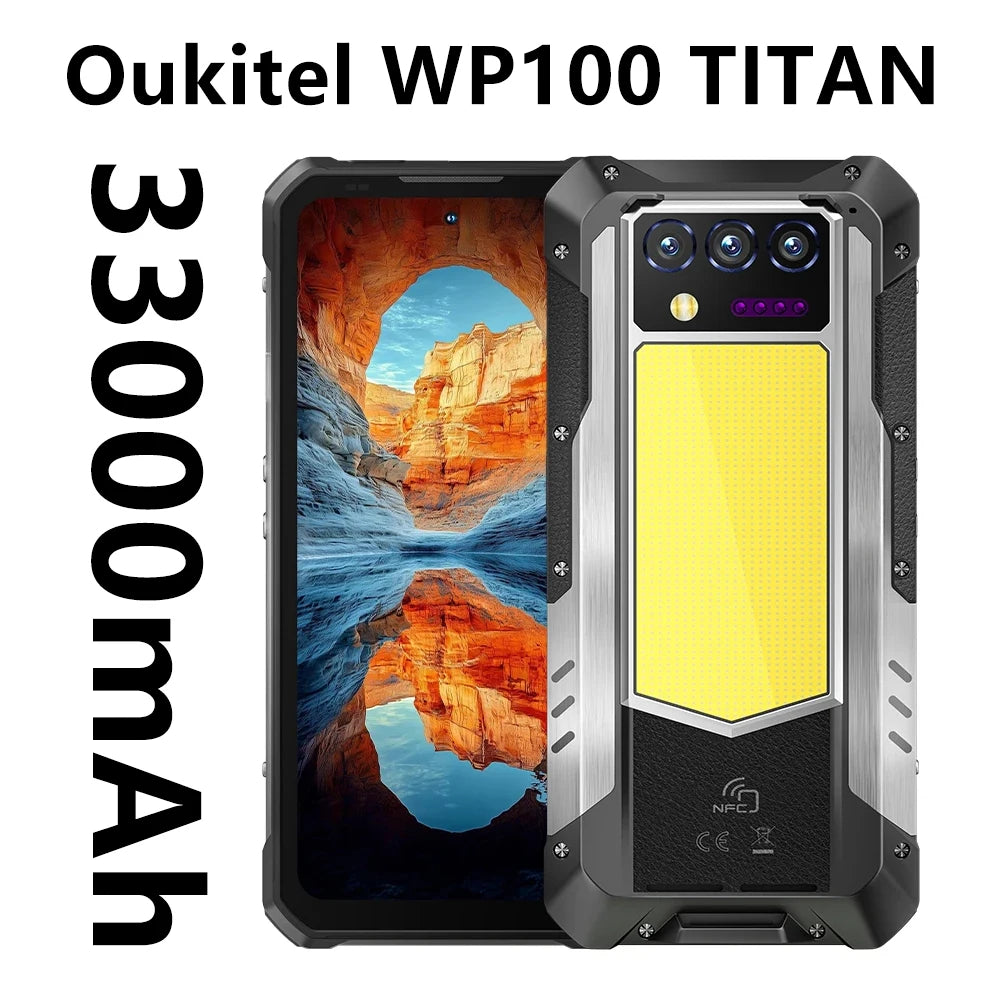 Oukitel WP100 TITAN 5G Rugged Smartphone w Built-in Projector