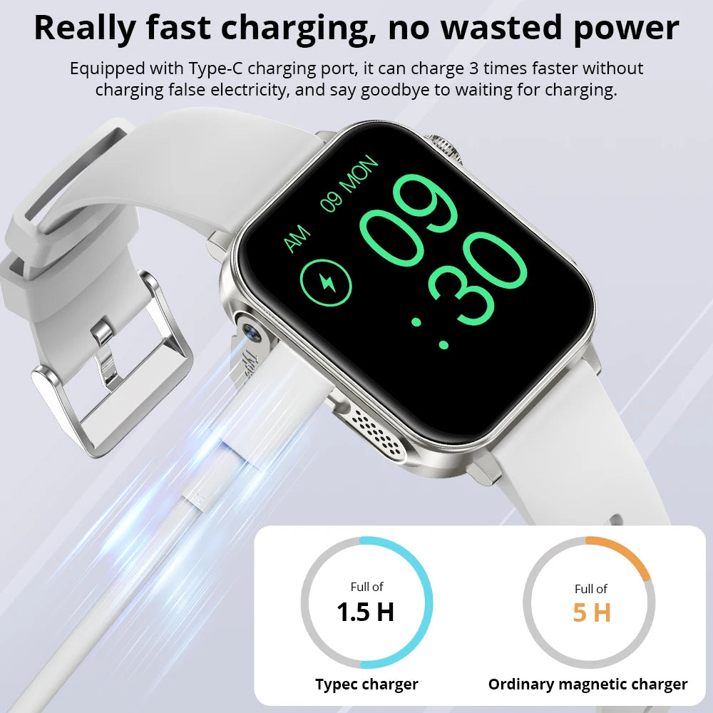 COLMI P80 Type-C Men & Women's Health Monitoring Smartwatch