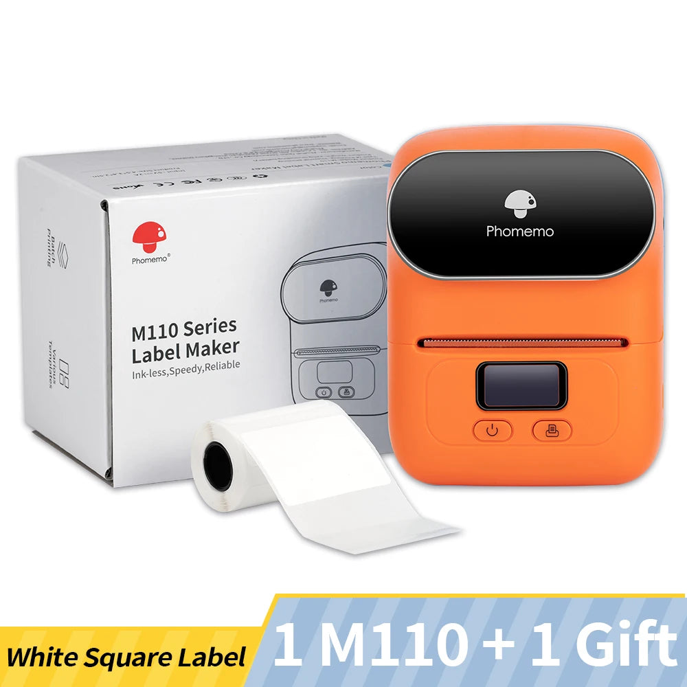 Phomemo Bluetooth M110 Mini Label / Barcode Printer | 20 - 50 MM