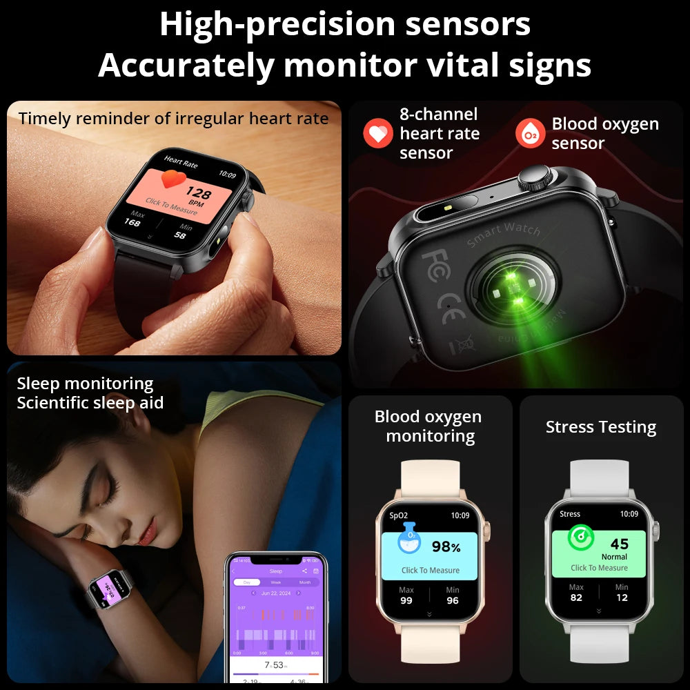 COLMI P80 Type-C Men & Women's Health Monitoring Smartwatch