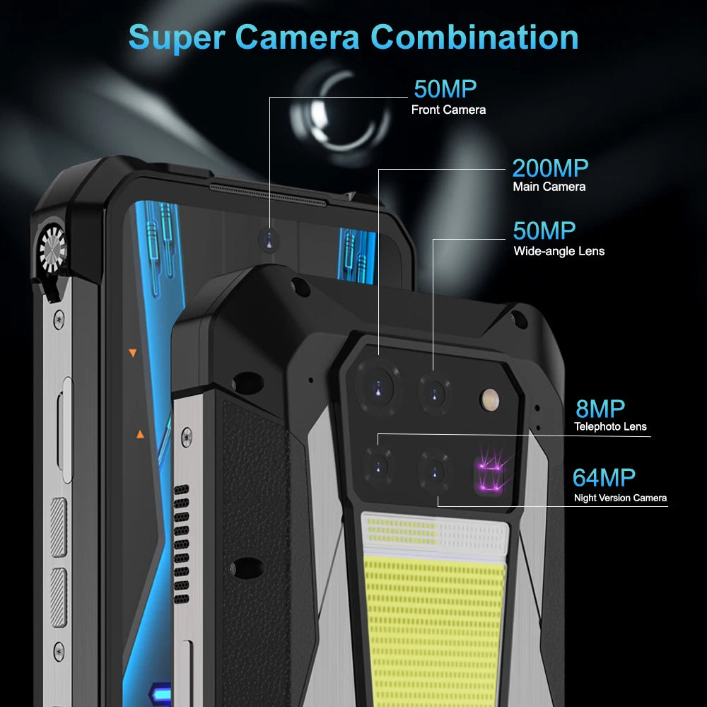 Unihertz 8849 Tank 3 Pro 5G Projector Dual Camera Smart Phone