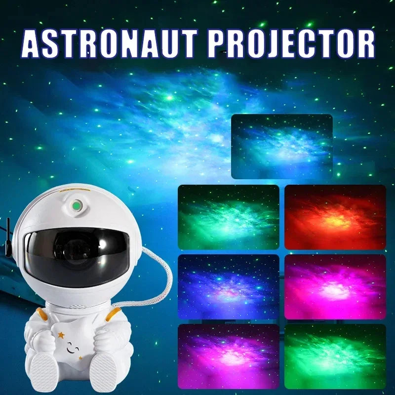 Astronaut 2-Way LED Starry Nebula | Galaxy Bedroom Projector Lamp