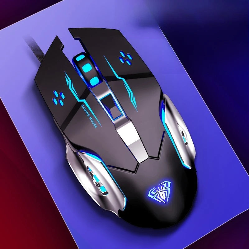 AULA S20 USB Wired 6-Key Programmable Gaming Mouse