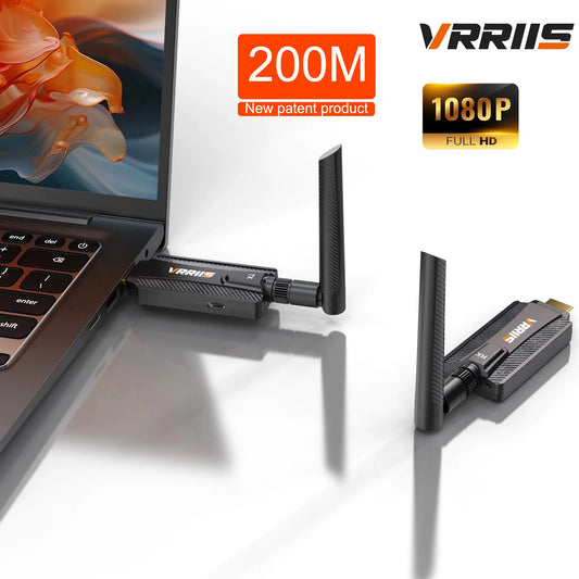 1080P 5G 200m Wireless WiFi HDMI Audio Video Extender Adapter