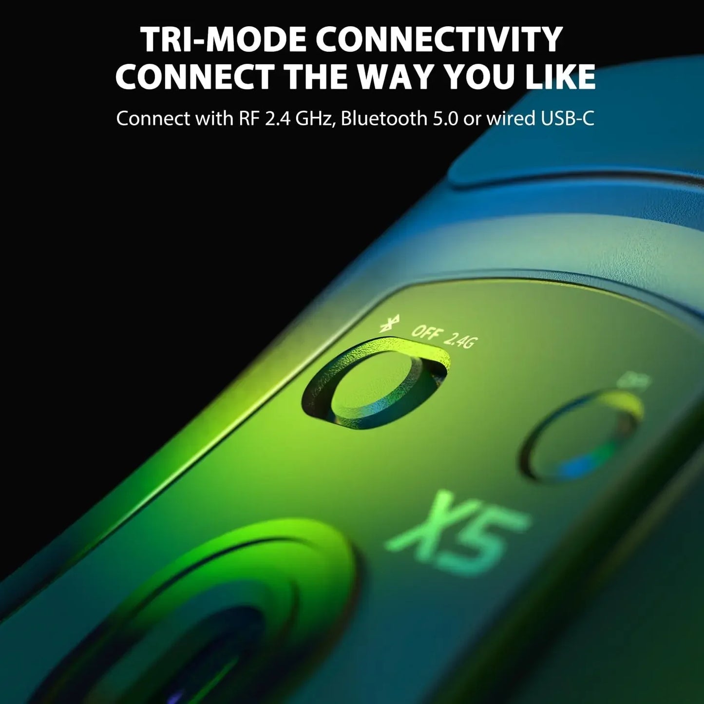 Attack Shark X5 Tri-Mode Wireless Rechargeable Gaming Mouse
