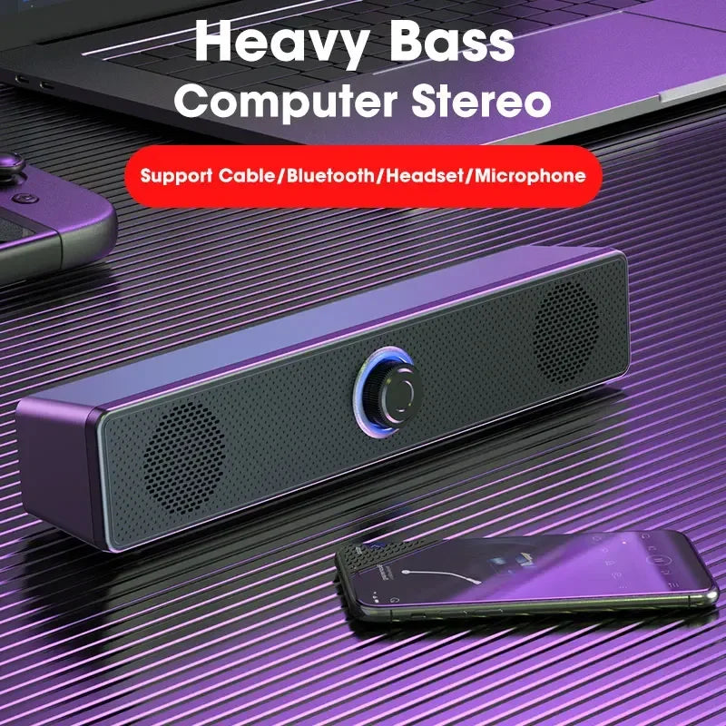 Bluetooth 4D Computer & Home Theater Surround Sound Speaker Bar