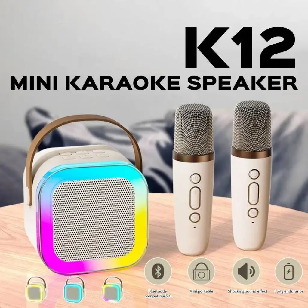 K12 Bluetooth Karaoke Speaker with Microphone Family Singing Machine