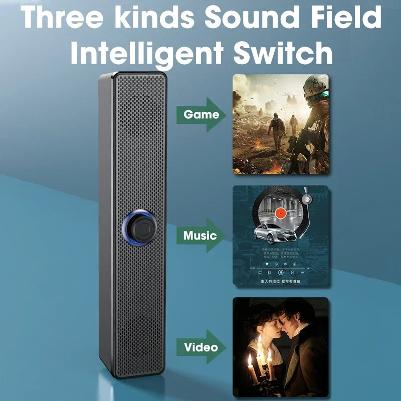 Bluetooth 4D Computer & Home Theater Surround Sound Speaker Bar