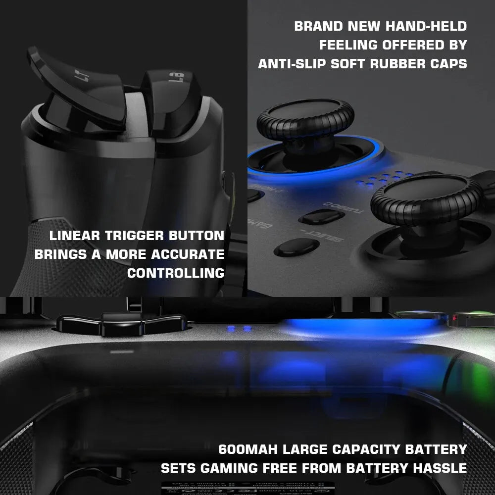 GameSir T4 Pro 2.4G Bluetooth Rechargeable Game Controller