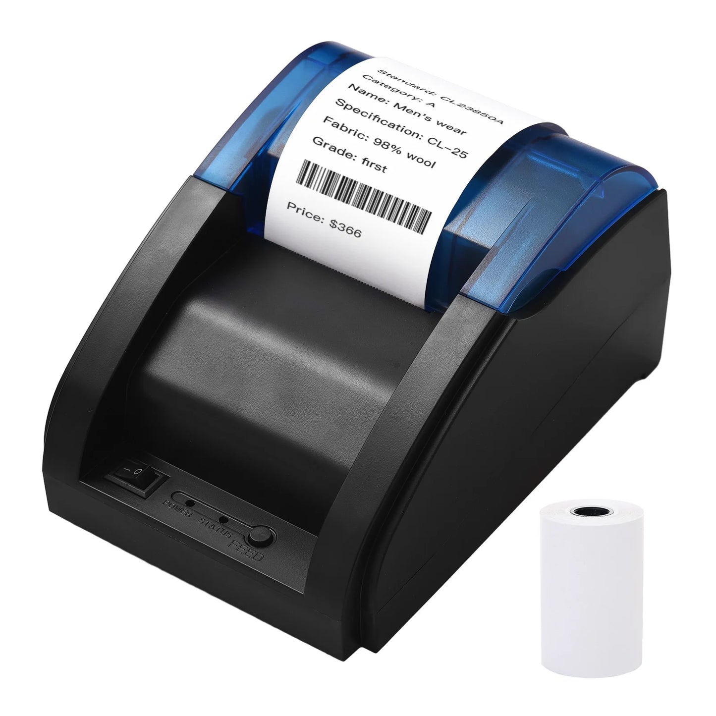 Desktop 58 MM Bluetooth / USB Thermal Label Printer for Android/iOS/Windows