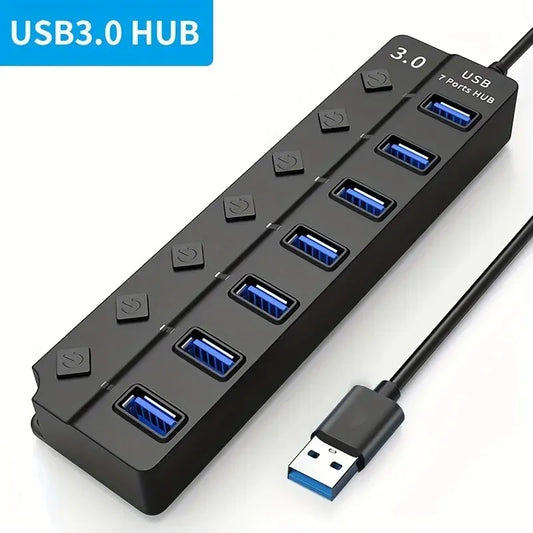 This compact USB port expander is the perfect computer or laptop companion for whenever the addition of extra peripherals is needed.  Buy now at Bonkers.