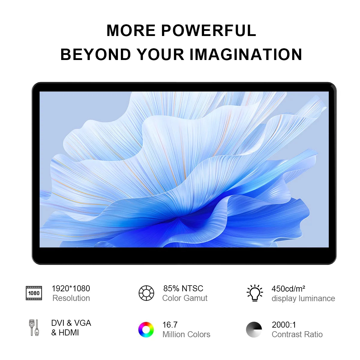 Unew 15.6" 1080P Industrial Touchscreen Monitor | HDMI Type-C