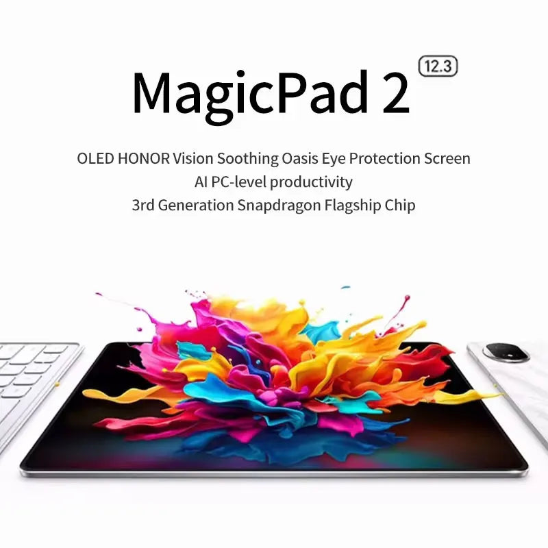 Honor Tablet MagicPad 2 - 12.3 inch 3K OLED Display Snapdragon Gen 3 Processor