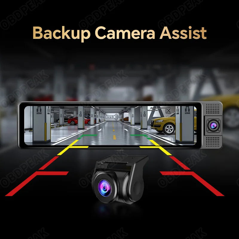 H330 Dash Cam HD 1080P Front + Interior + Rear Camera